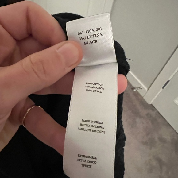 Rails “Valentina” cotton gauze mini-dress in black, size xs - Picture 6 of 8